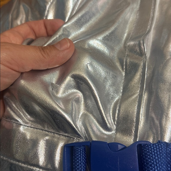 Pottery Barn Kids Silver Spacesuit Astronaut Costume & HELMET SET - Picture 14 of 15